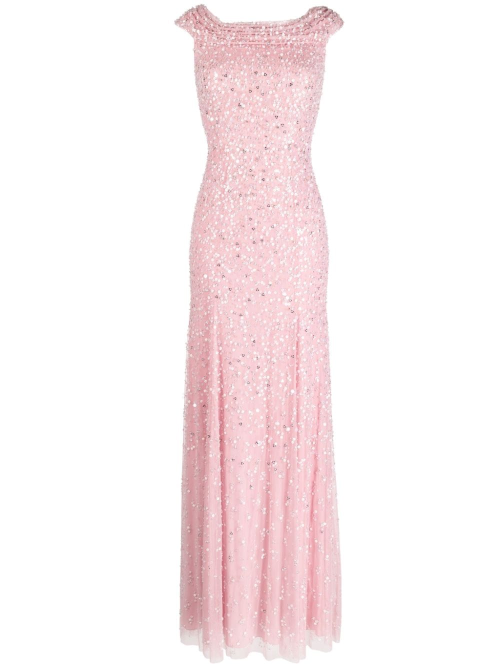 Jenny Packham Buttercup Sequin-embellished Dress In Pink