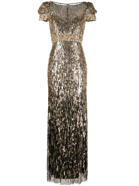 Jenny Packham Sungem sequin-embellished dress