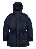 Rains hooded drawstring parka - Blue
