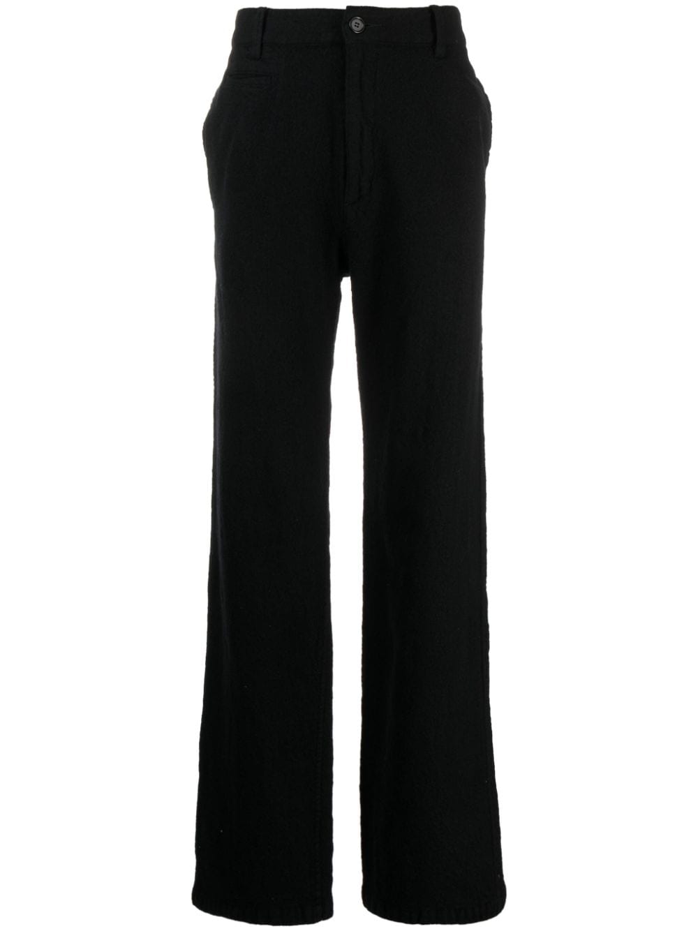 Undercover Wool Straight-leg Trousers In Black