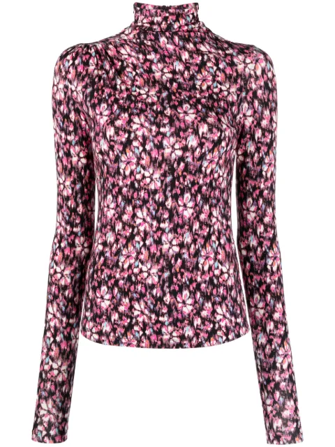 MARANT ÉTOILE Lou high-neck floral-print top