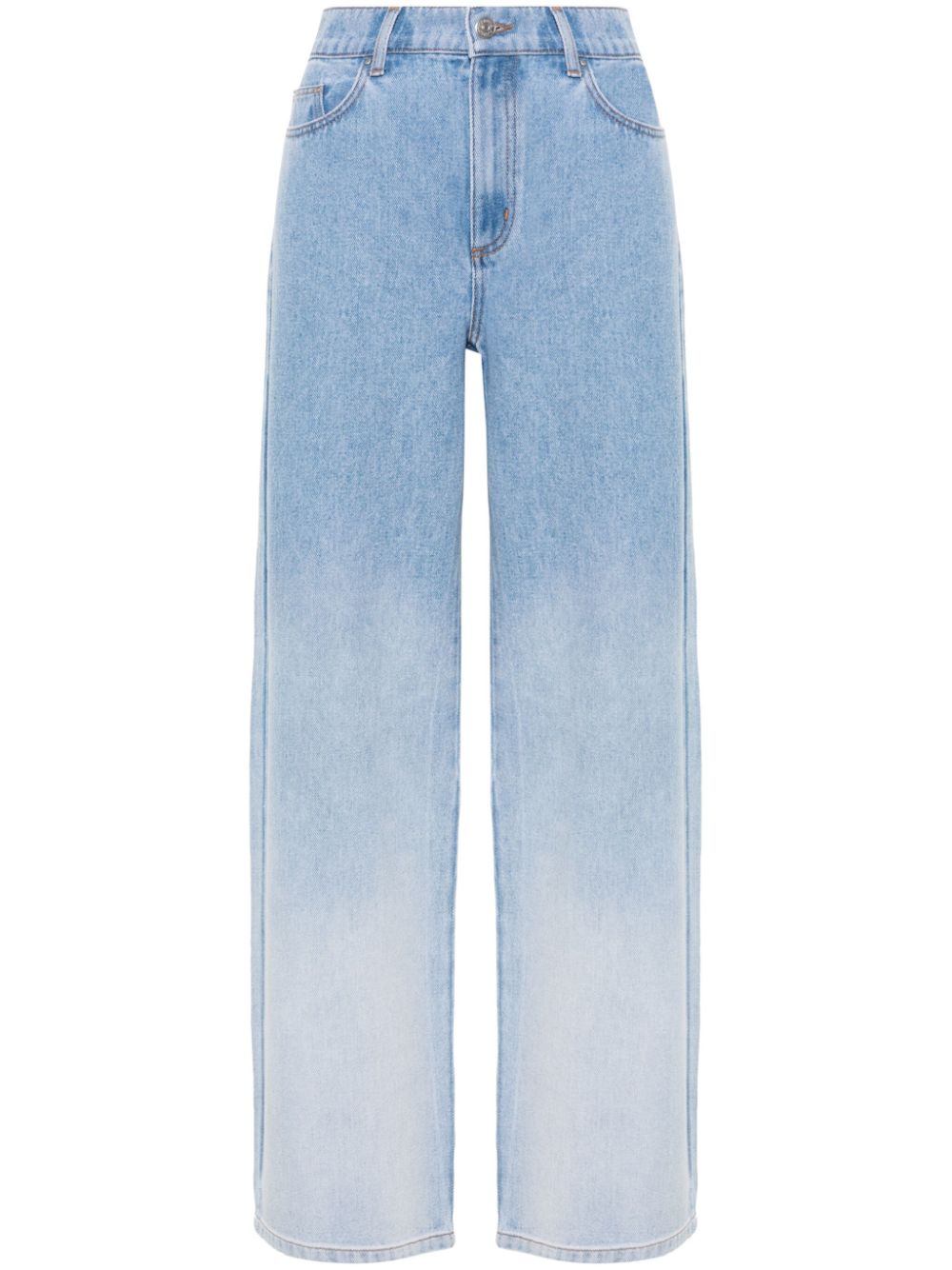Claudie Pierlot Gradient High-rise Jeans In Blue