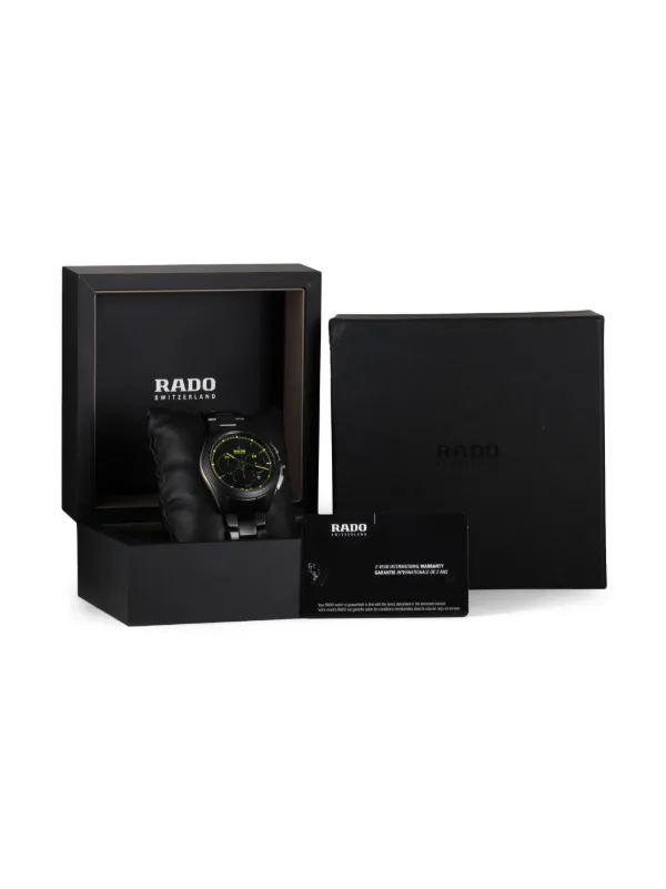 Rado 2019 pre owned Hyperchrome 44mm men Sapphire Glass ceramic One Size Black