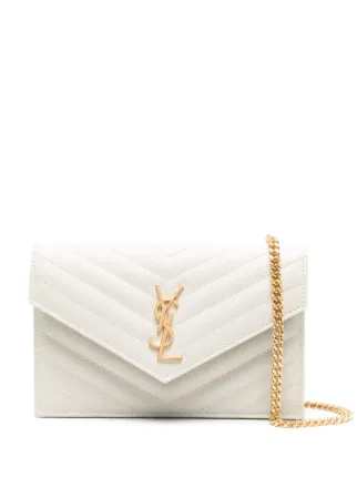 Saint laurent white clutch sale