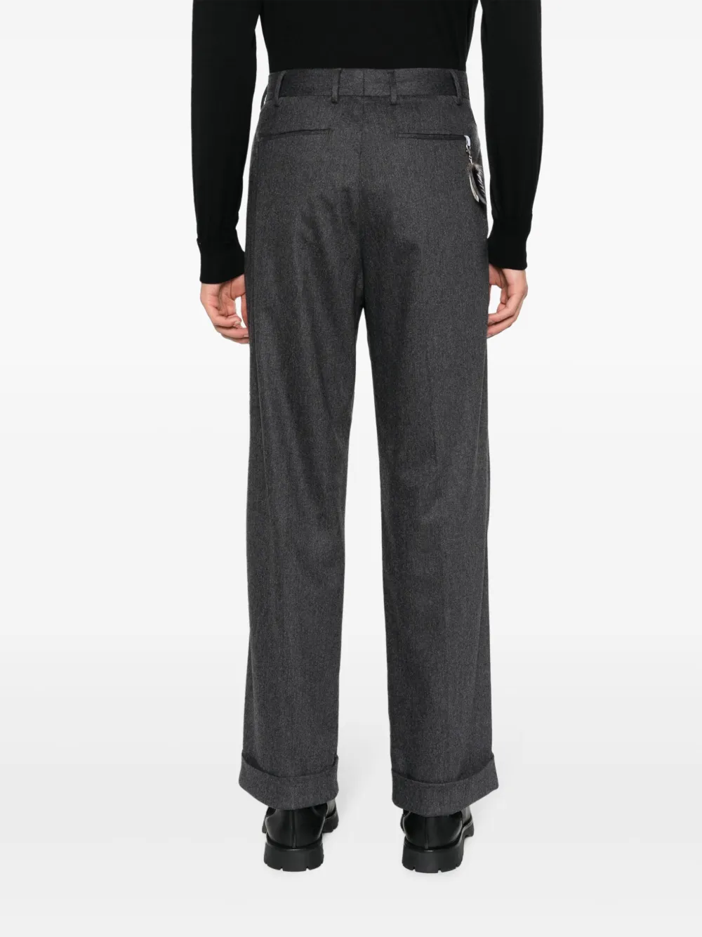 Pt Torino Quindici Straigh-leg Trousers In Grey