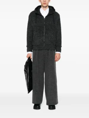 【関税込み】Junya Watanabe Textured drawstring zipped hoodie Junya Watanabe Textured Drawstring Zipped Hoodie | Grailed