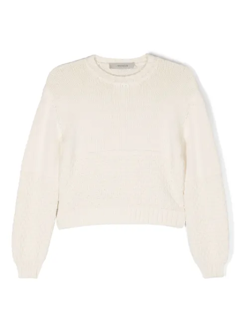 Simonetta cable-knit wool-blend jumper