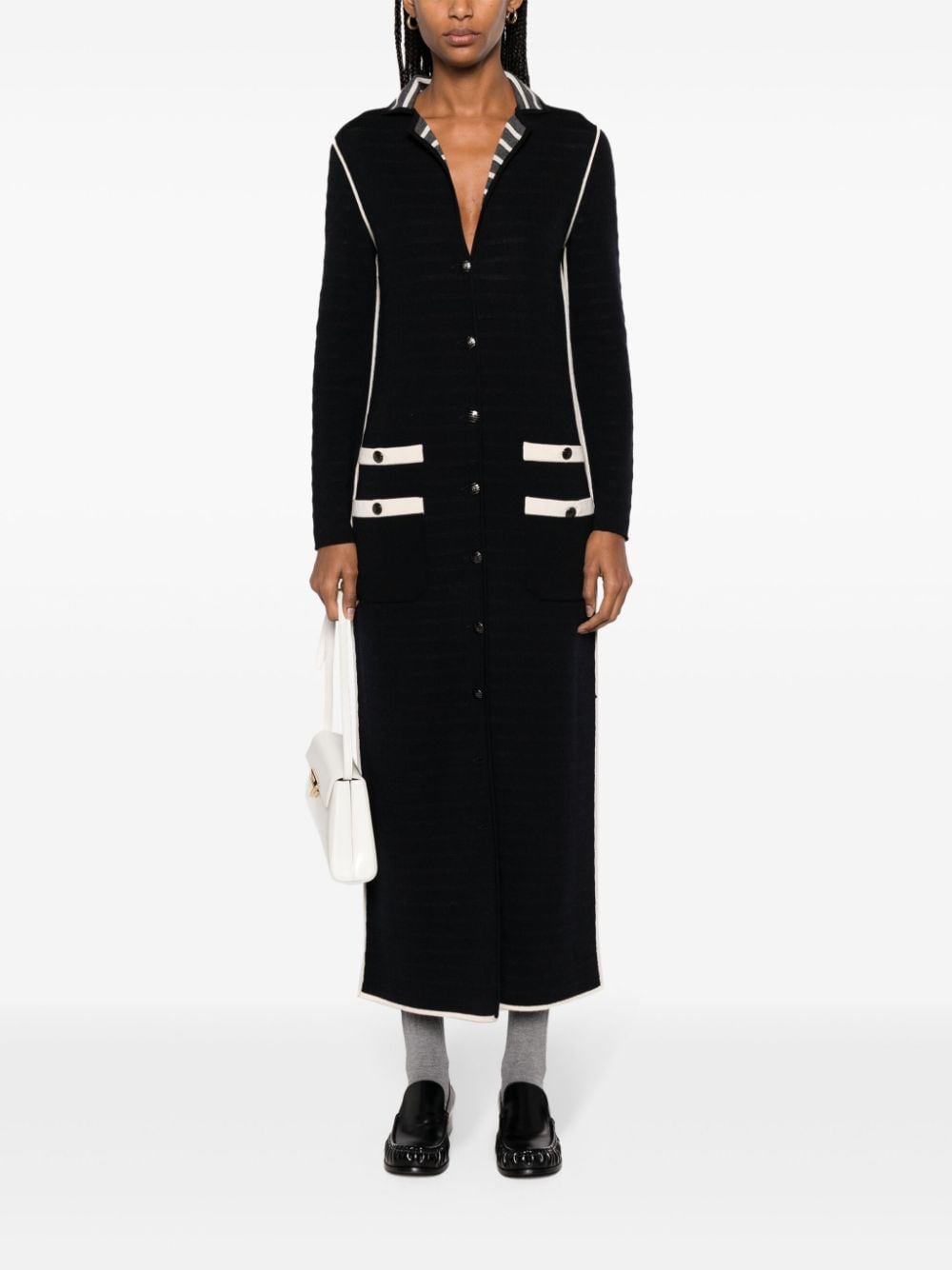 Image 2 of CHANEL Pre-Owned 2010s long-sleeve wool overcoat