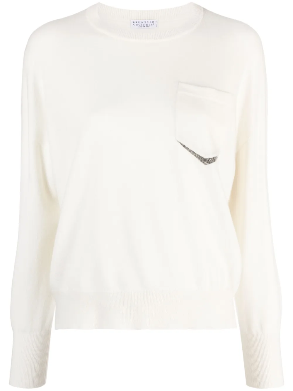 Brunello Cucinelli Kasjmier trui Wit