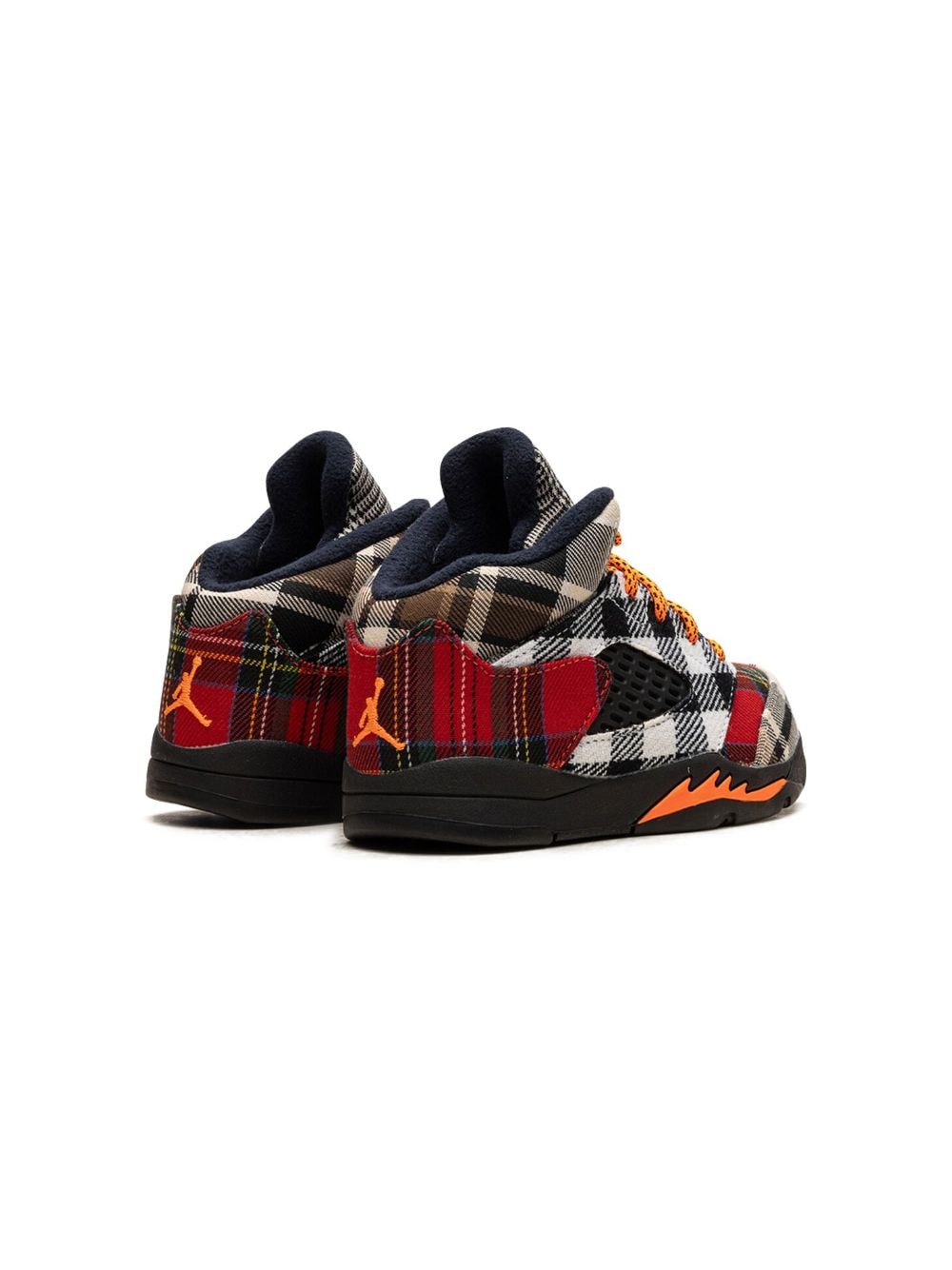 Shop Jordan Air  5 Retro "plaid" Sneakers In Black