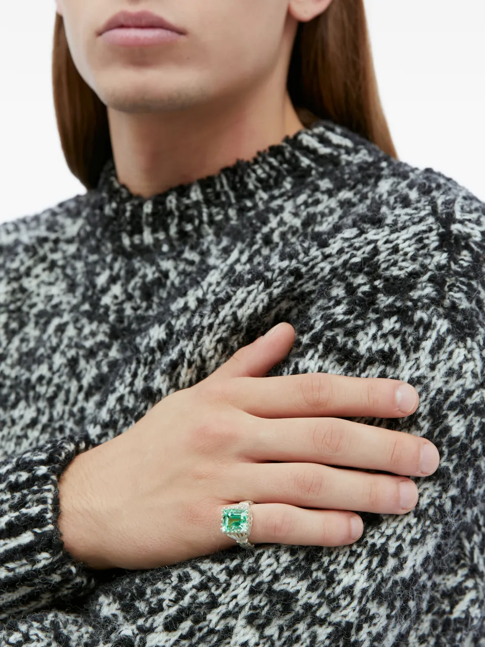Bleue Burnham Willow emerald ring - Oro