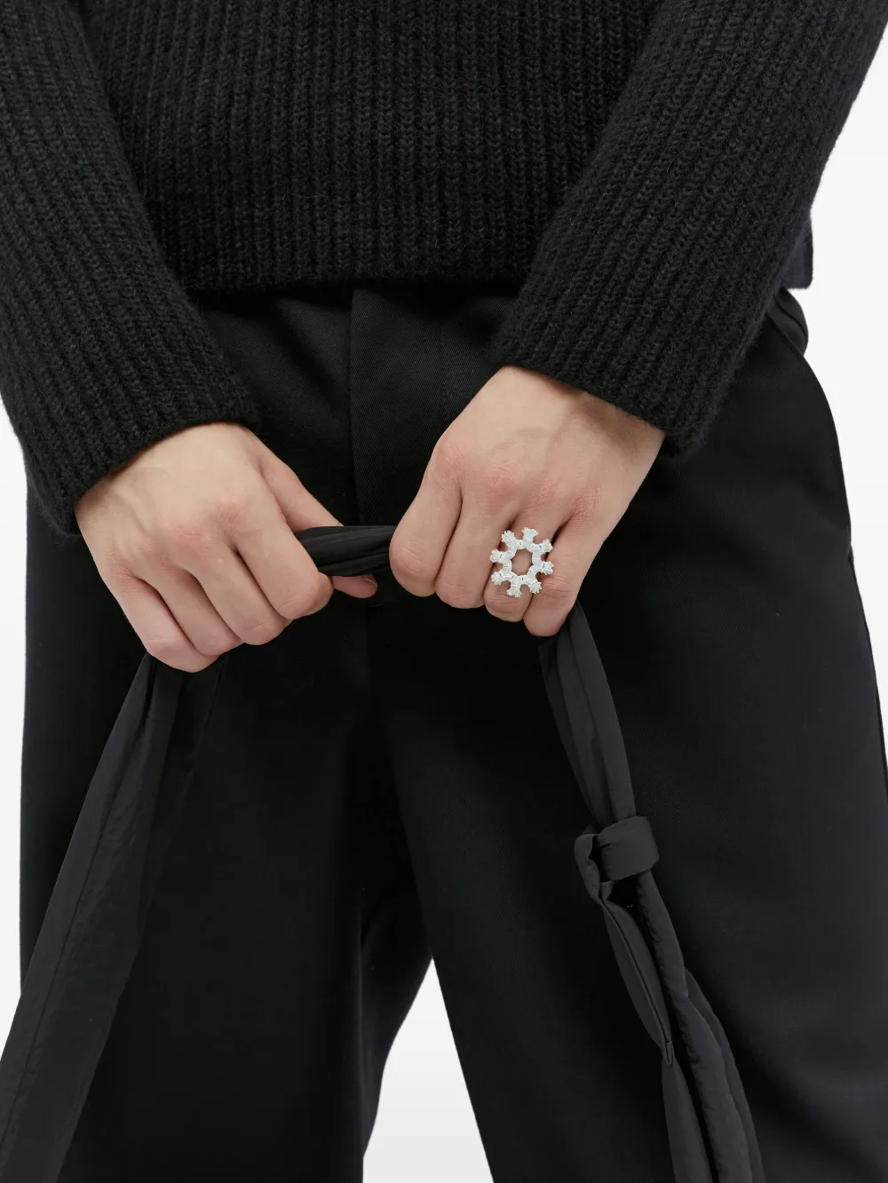 Bleue Burnham Snowflake ring - Argento