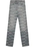 Lanvin x Future mid-rise straight leg jeans - Blue