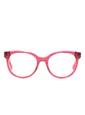 MAX&Co. logo-engraved round-frame glasses - Pink