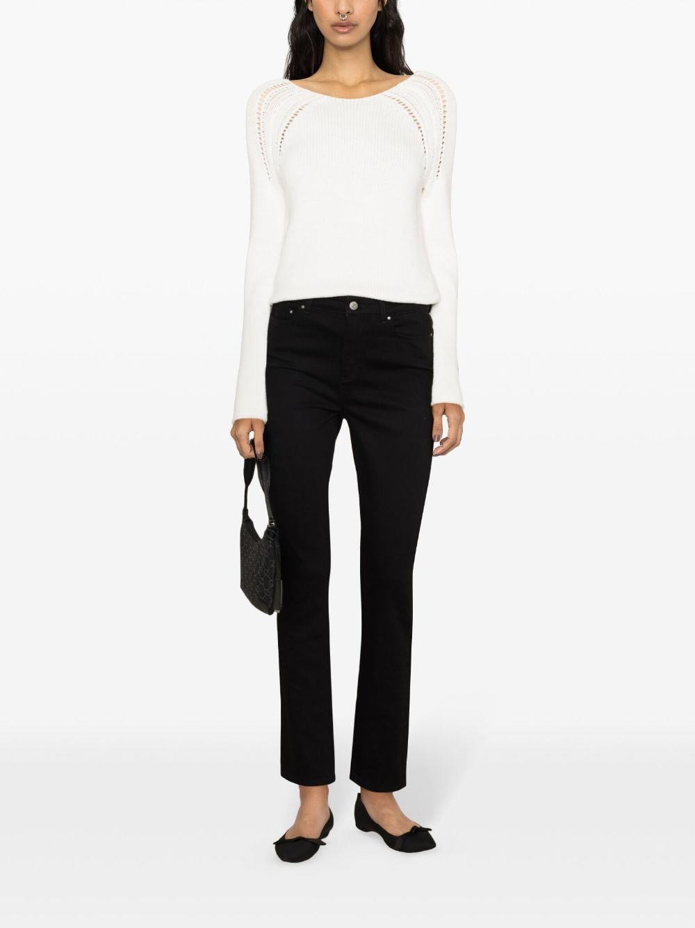 Shop Claudie Pierlot Mid-rise Skinny Jeans In Black