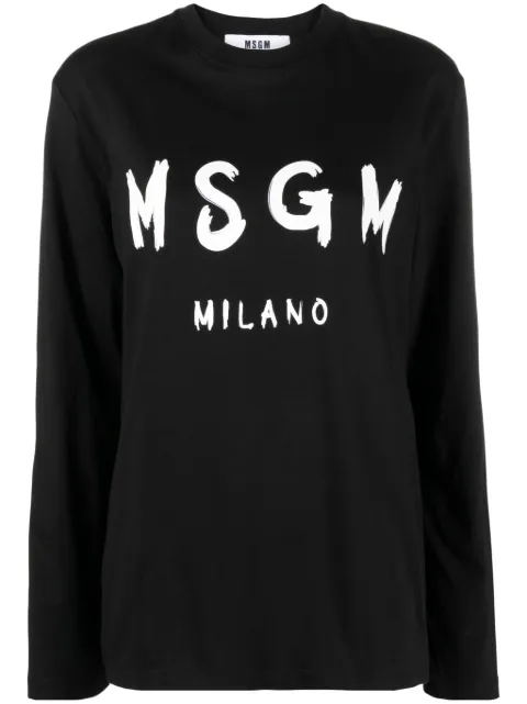 MSGM logo-print cotton T-shirt