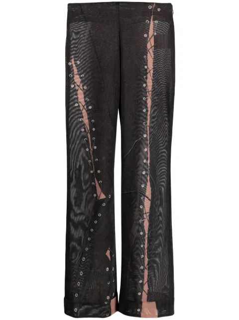 Acne Studios trompe l'oeil flared trousers