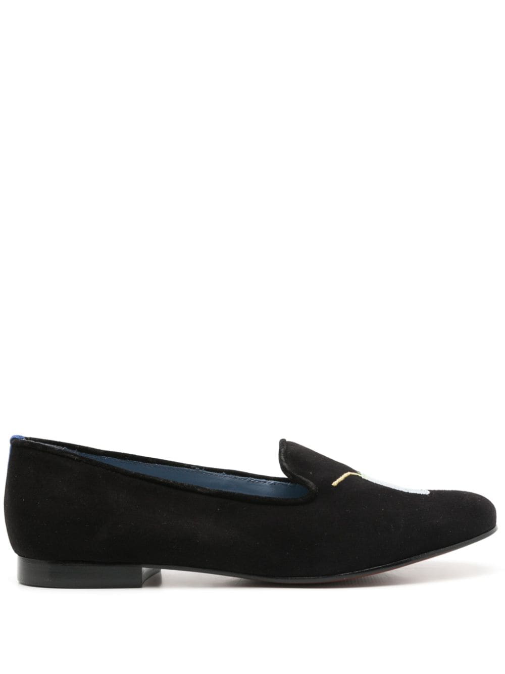 Blue Bird Shoes Drinks suede loafers – Black