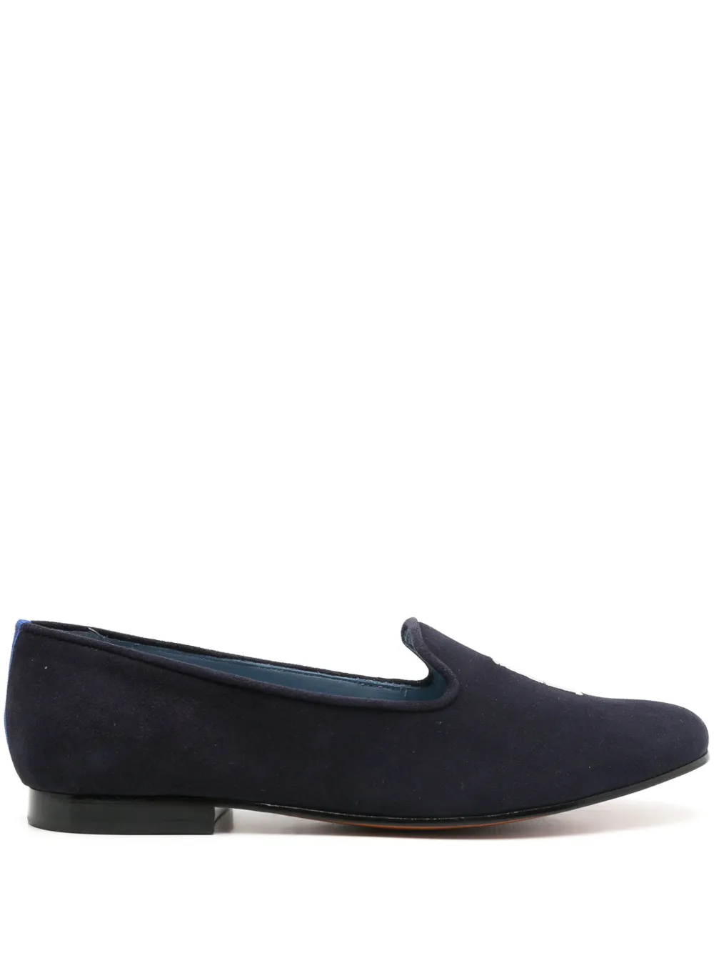 Blue Bird Shoes I Do Suede Loafers In Black