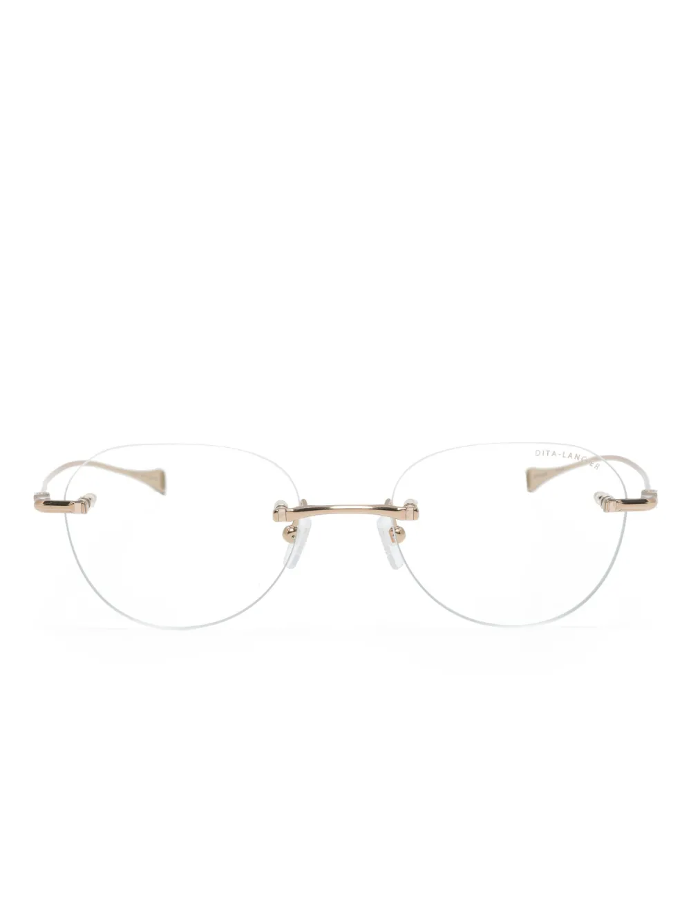 Dita Eyewear Lancier round-frame glasses | Gold | Image 1