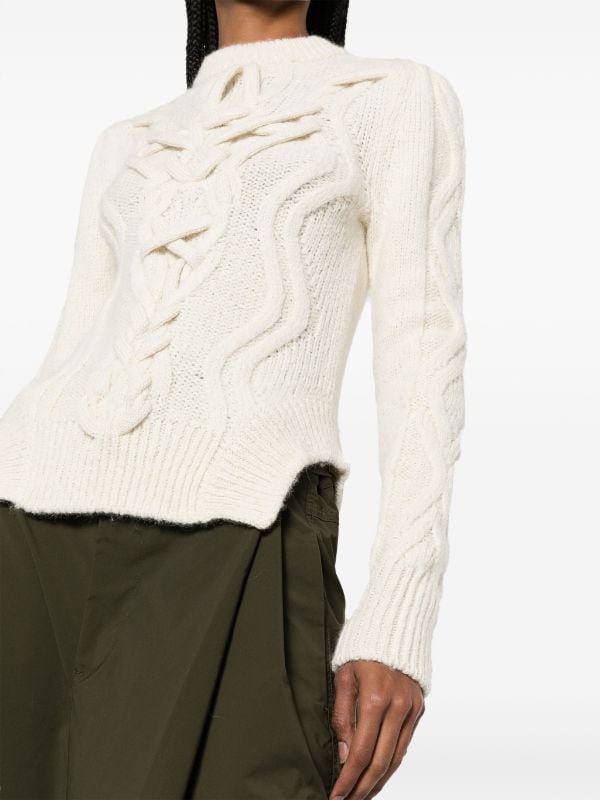 ISABEL MARANT ケーブルニット モックネックセーター - Farfetch