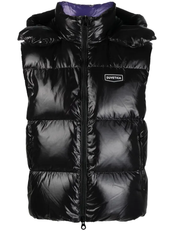 Duvetica Hooded Padded Gilet Black FARFETCH AE