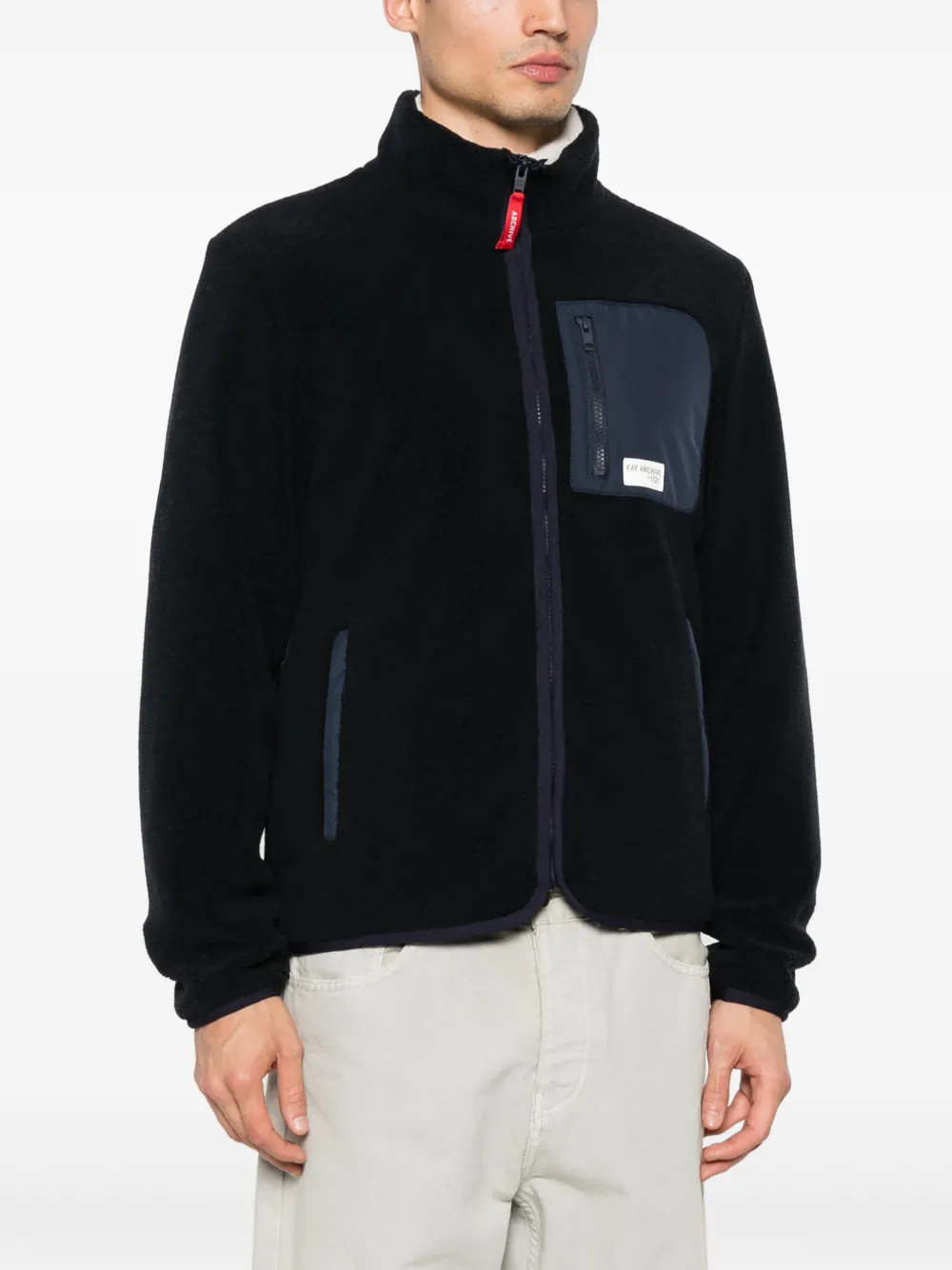 Fay Fleece windjack Blauw