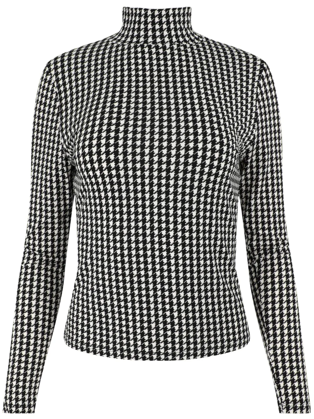 VERONICA BEARD NATE HOUNDSTOOTH-PRINT T-SHIRT