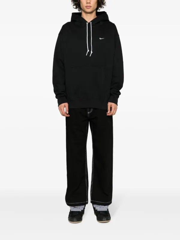 Nike Solo Swoosh-logo Drawstring Hoodie | Black | FARFETCH Nike Solo Swoosh-logo Drawstring Hoodie | Black | FARFETCH