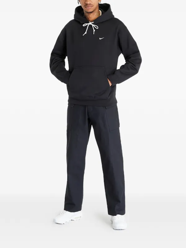 black nike drawstring hoodie