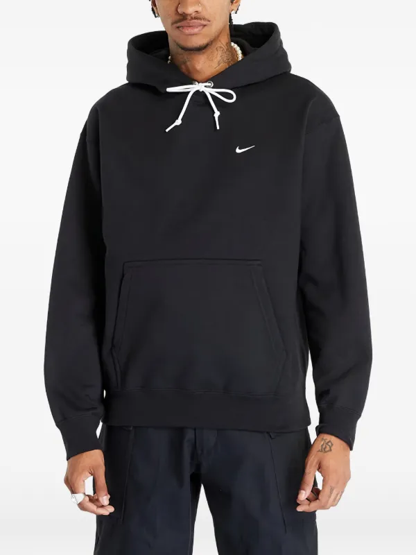 black nike drawstring hoodie