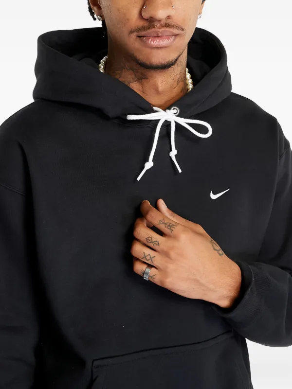 black nike drawstring hoodie