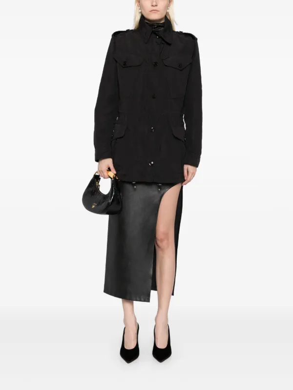 TOM FORD ドローストリングウエスト ミリタリージャケット | ブラック 