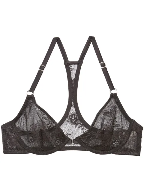 Fleur Du Mal Bouquet lace racerback demi bra