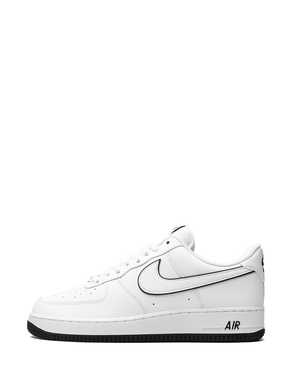 White air force hot sale 1 low black swoosh