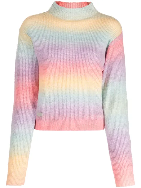 izzue logo-patch striped jumper