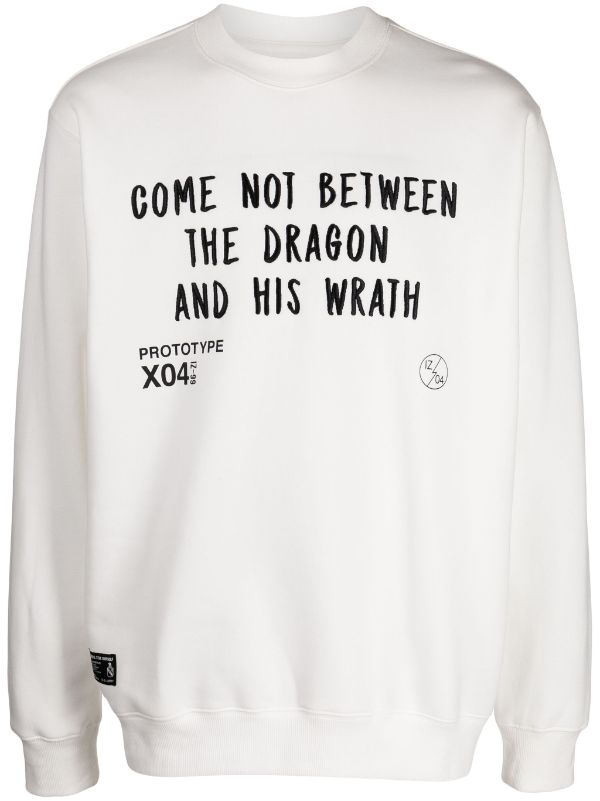 Izzue slogan embroidered crew neck Sweatshirt Farfetch