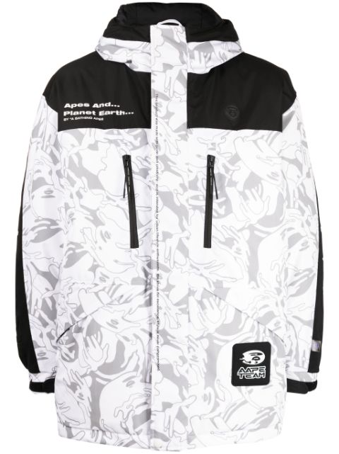 AAPE BY *A BATHING APE graphic-print hooded jacket Men