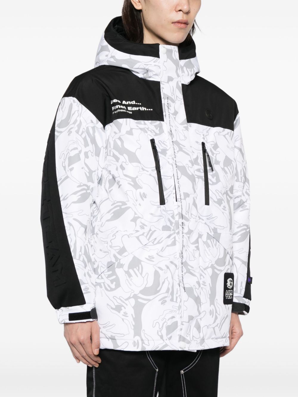 AAPE BY *A BATHING APE graphic-print hooded jacket Men