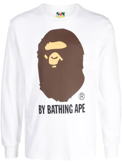 A BATHING APE® logo-print cotton T-shirt