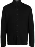 James Perse spread-collar jersey shirt - Black