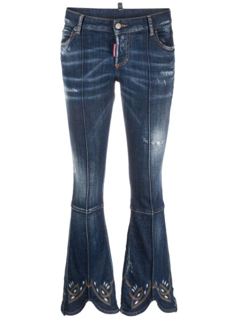 DSQUARED2 bead-detail flared jeans Women