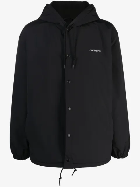 Carhartt WIP Coach logo-embroidered hooded jacket