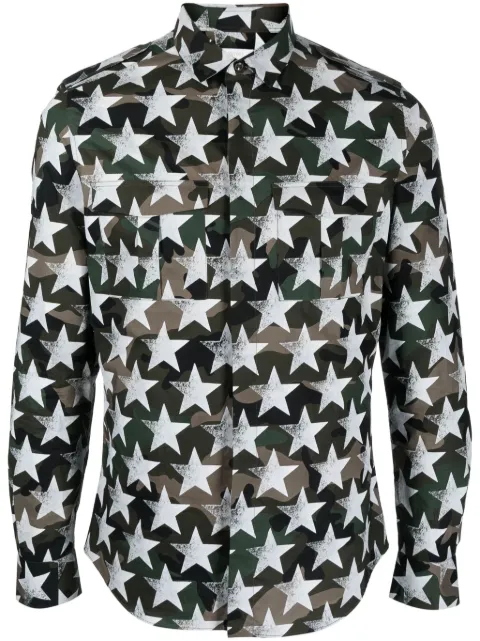 Valentino Garavani star-print cotton shirt