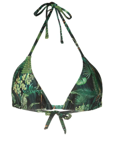 Lygia & Nanny Iasmin leaf-print bikini top