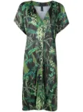 Lygia & Nanny Artemis leaf-print midi dress - Green