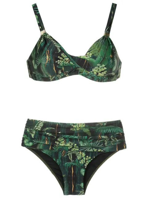 Lygia & Nanny Marianne leaf-print bikini