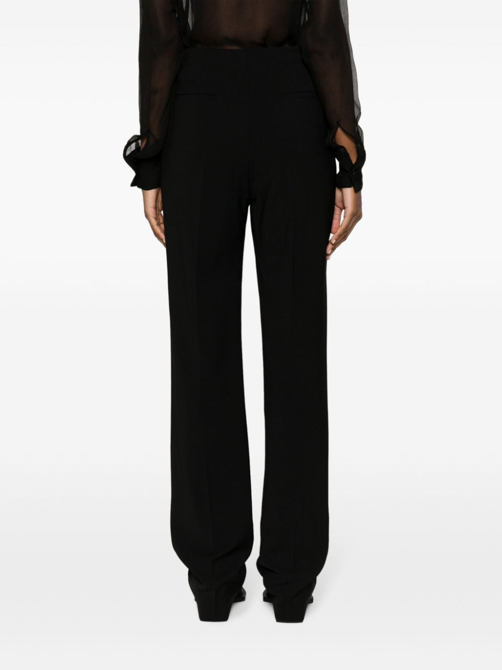 Shop Tove Lucia Straight-leg Trousers In Schwarz