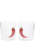 Maison Balzac x Browns Picante cocktail glasses (set of two) - Red