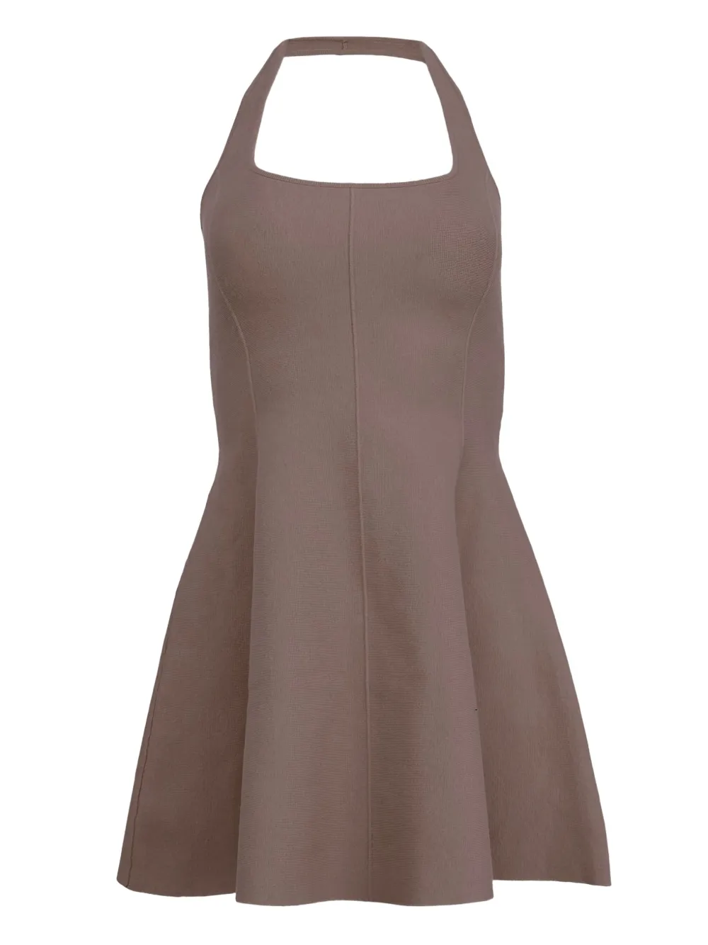 Fleur Du Mal halterneck flared mini dress | Grey | Image 1
